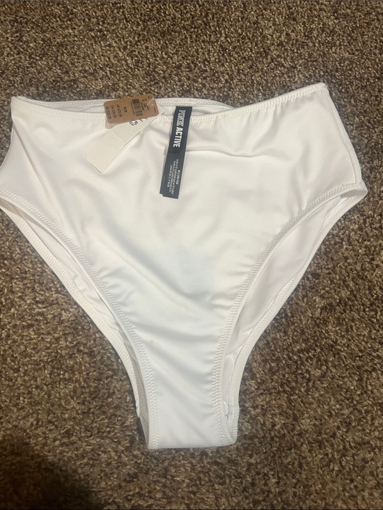 Pink Active Other - Pink Active  White High-Rise Bikini Bottom